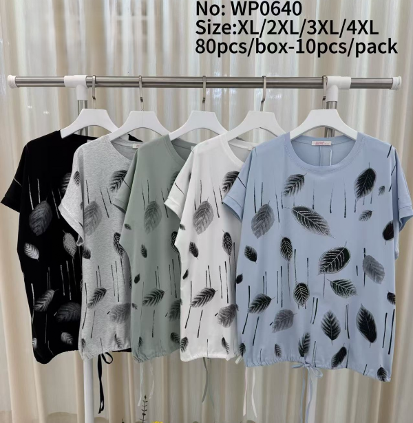 Bluzki damskie Roz XL-4XL, Mix Kolor Paczka 10 szt